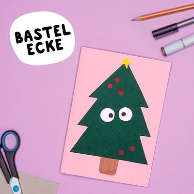 Craft Corner: The Funny DIY Christmas Tree Sliding Eye Card