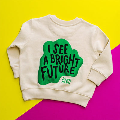 Sweatshirt BRIGHT FUTURE - Creme