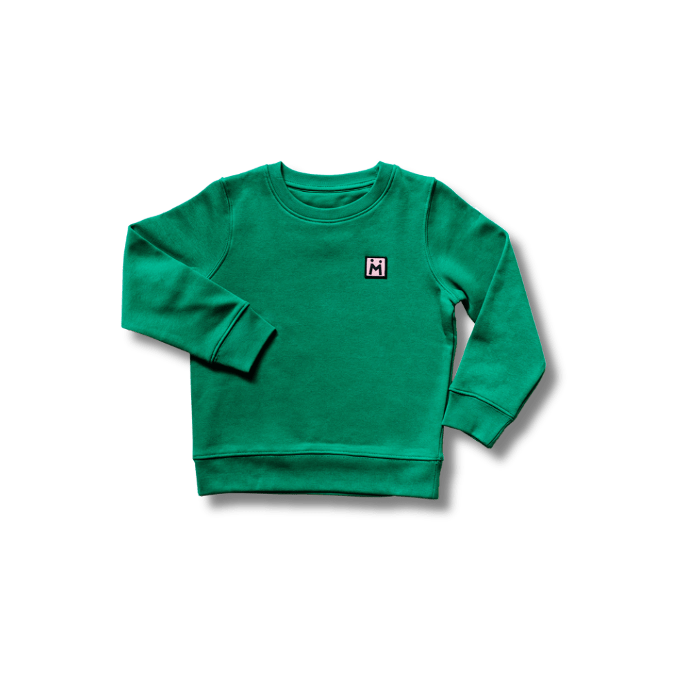 Sweatshirt HEARTS - Green