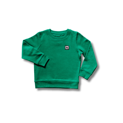 Sweatshirt HEARTS - Green